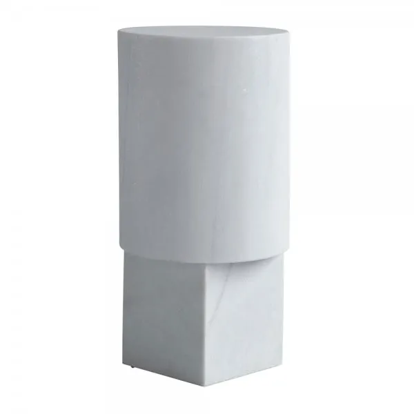 101 Copenhagen Beistelltisch Hocker Column Table aus weißem Marmor