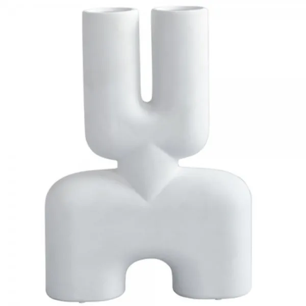101 Copenhagen Vase Cobra Double Medio Bone White (47cm)