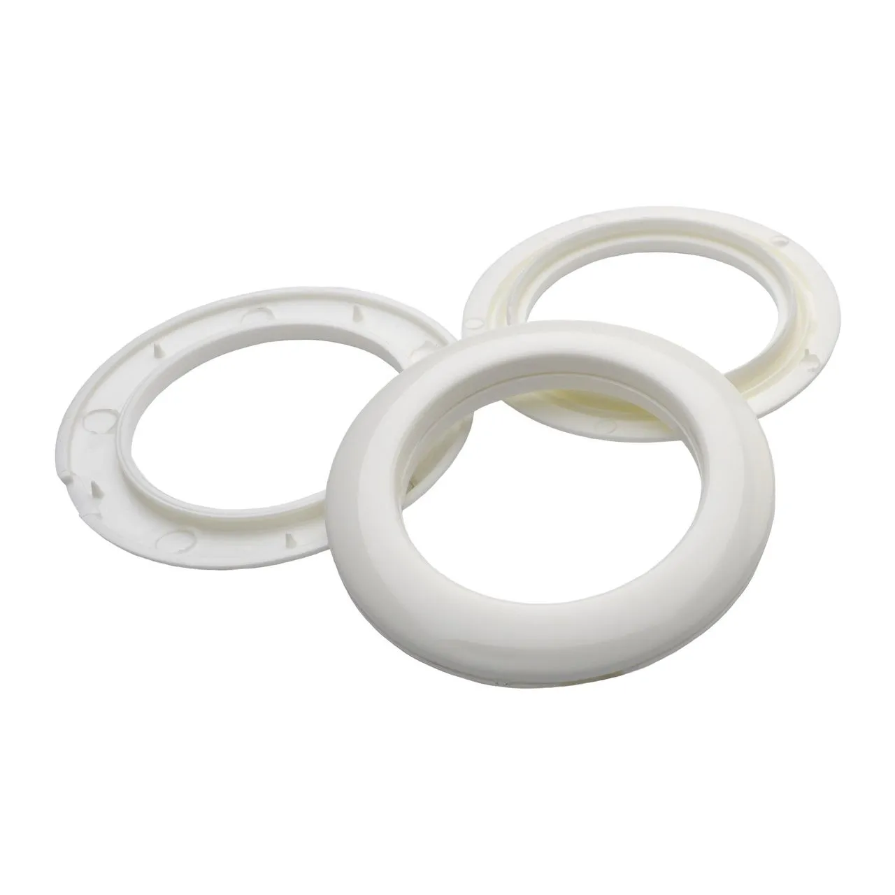 Stoffösen Gardinenösen Vorhangösen 40 mm Ø weiß, 10 Stück