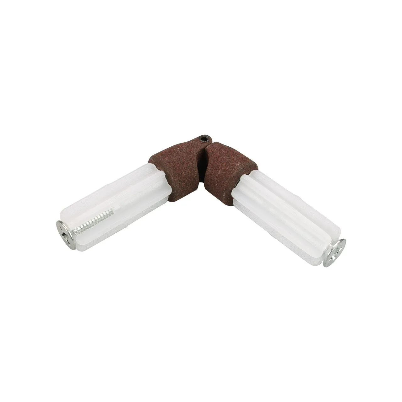 Eckverbinder, Gelenkverbinder für Stilstange Gardinenstange 16 mm Ø, rost, 1 Stück