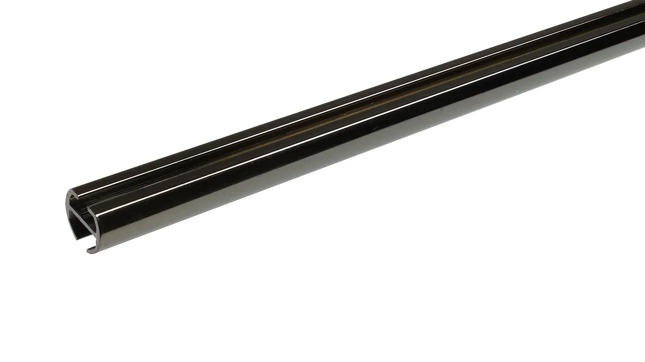 Stilstange Gardinenstange Profilrohr 16 mm Ø, 200 cm, titan
