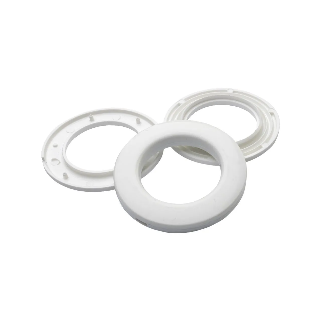 Stoffösen Gardinenösen Vorhangösen 33 mm Ø weiß, 10 Stück