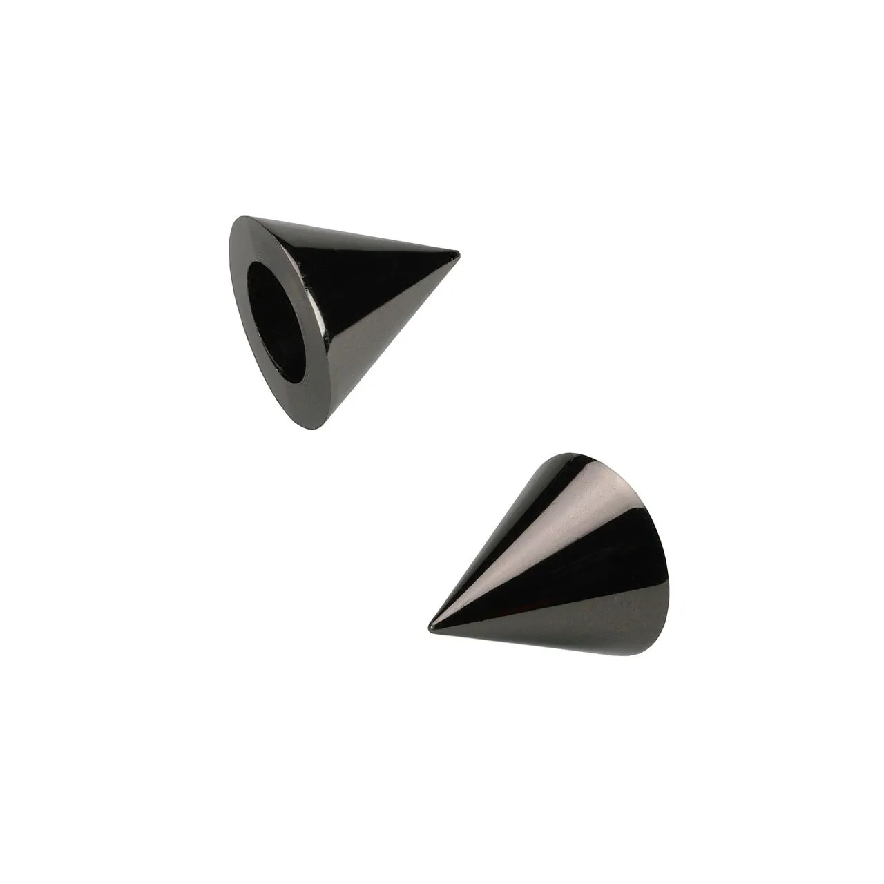 Endstück Endknopf für Stilstange Gardinenstange Profilrohr 16 mm Ø, Kegel Konus, titan