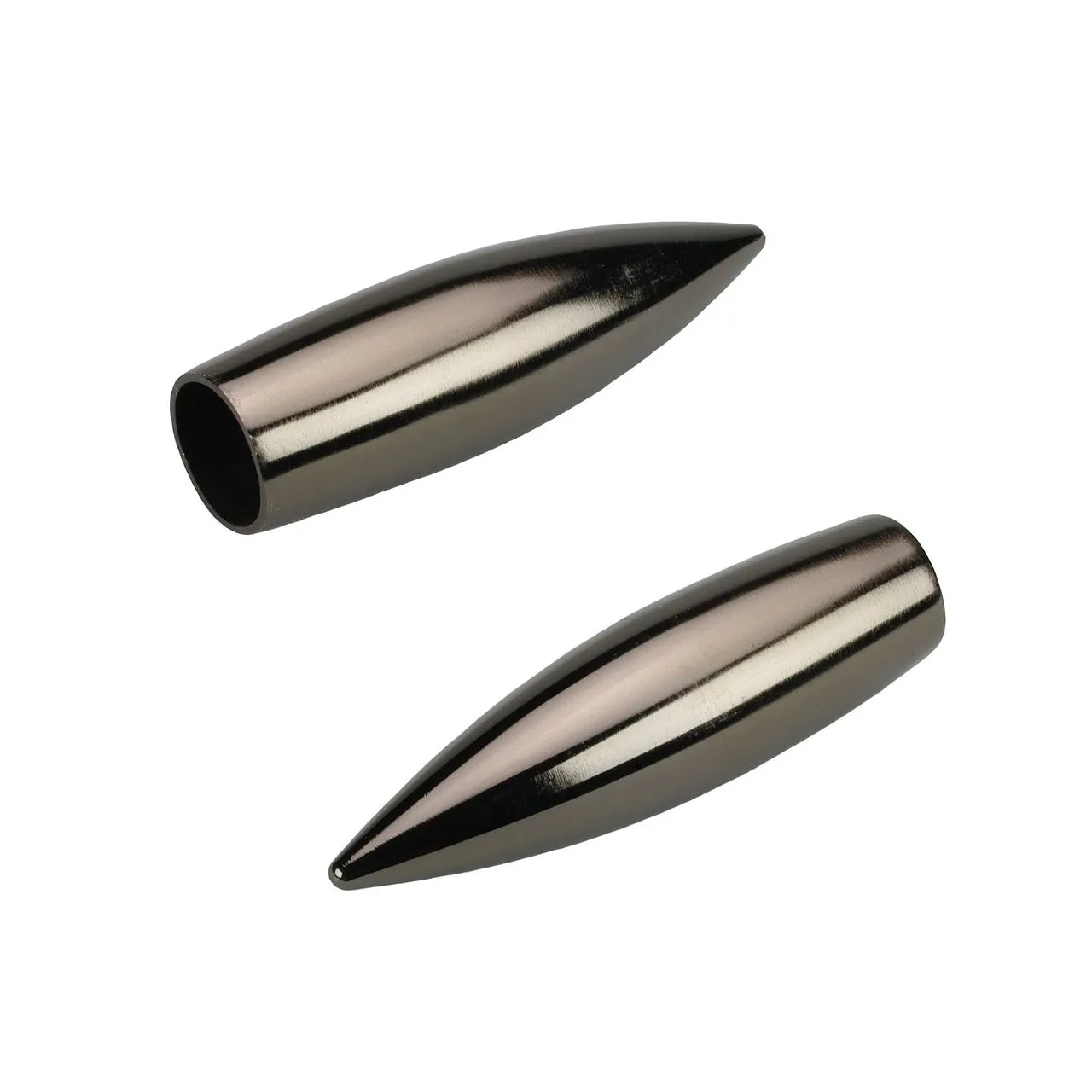 Endstück Endknopf für Stilstange Gardinenstange Profilrohr 16 mm Ø, Bullet, titan