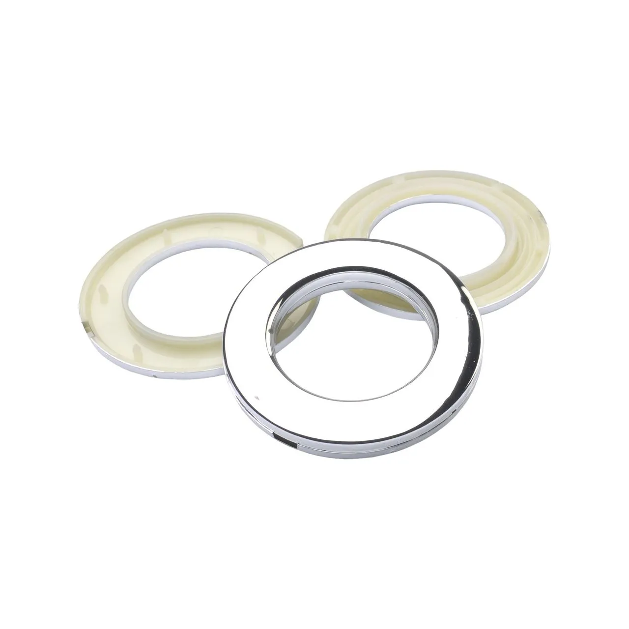 Stoffösen Gardinenösen Vorhangösen 33 mm Ø chrom, 10 Stück