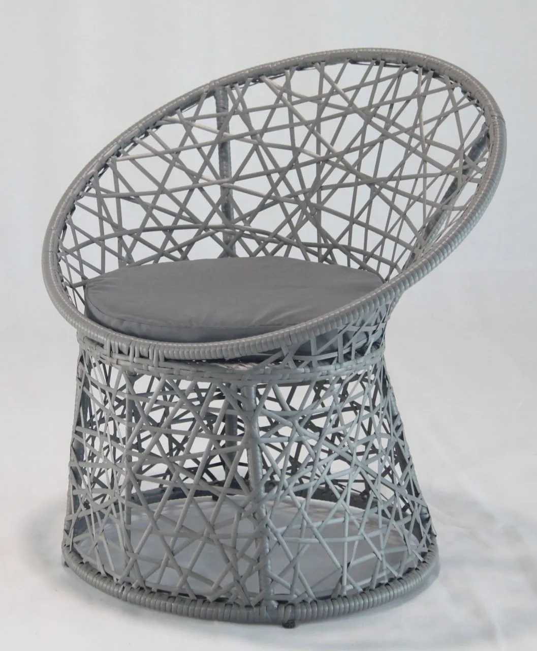 Rattan-Sessel mit Sitzkissen 64x60x77cm