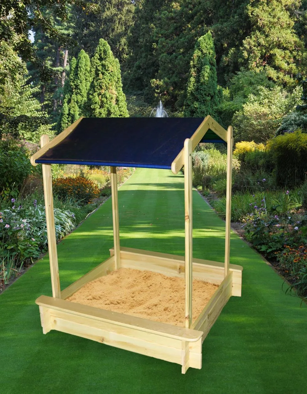 Promadino Sandkasten Peter mit Dach