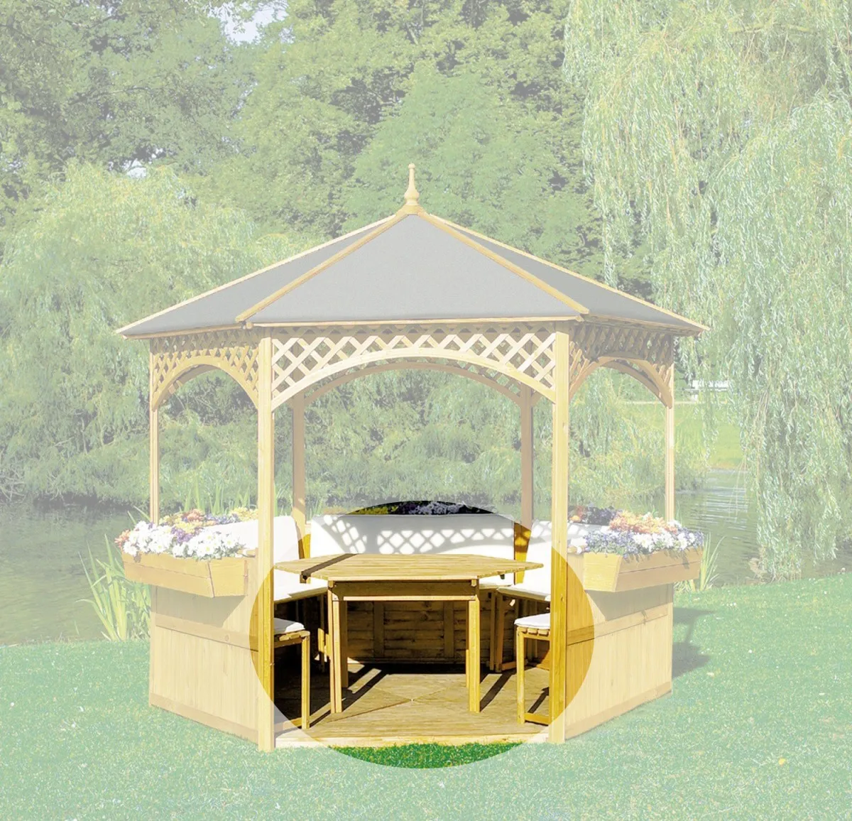 Promadino Möbel für Pavillon Palma