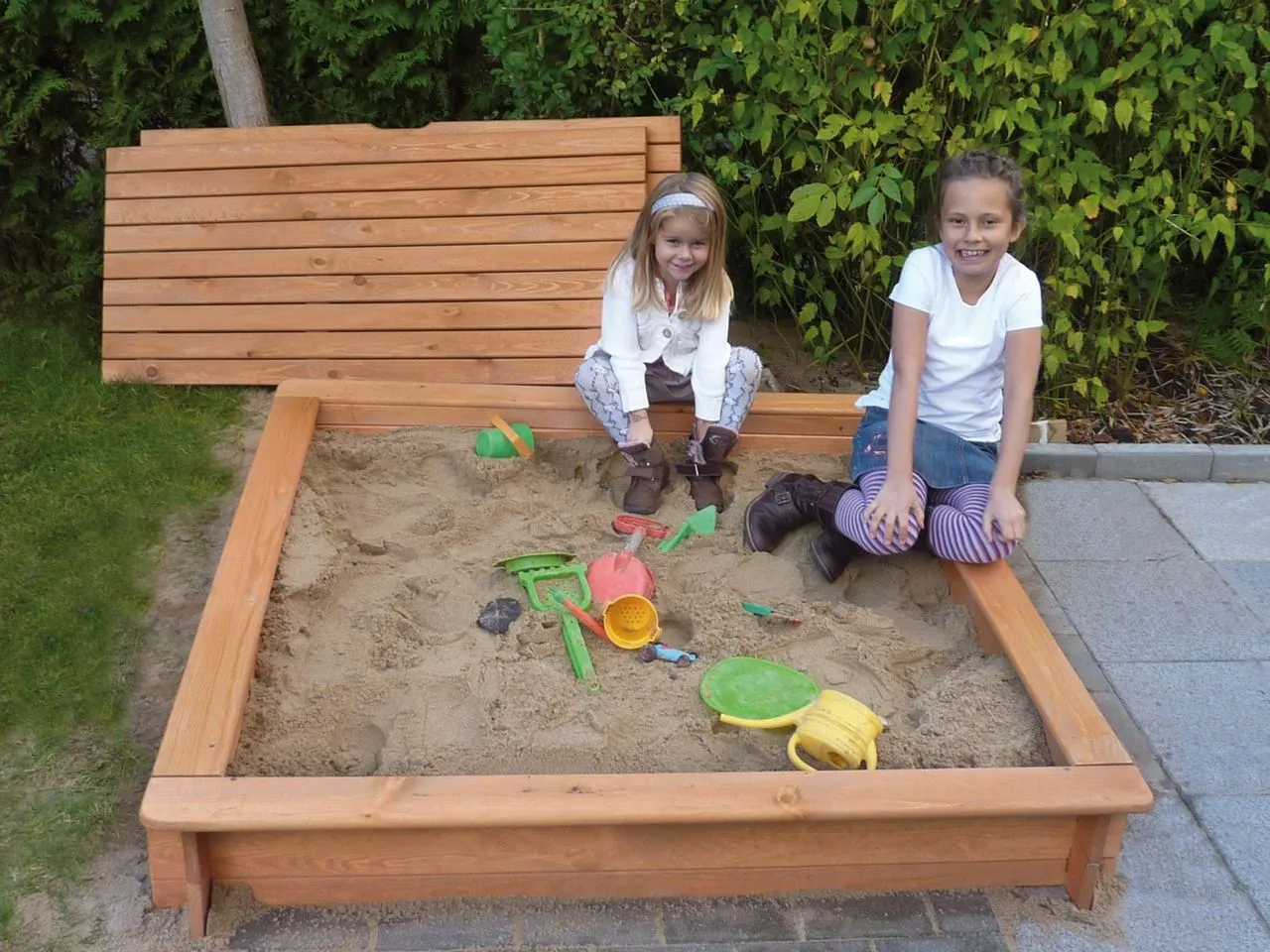 Promadino Sandkasten Tessa 140x140 cm