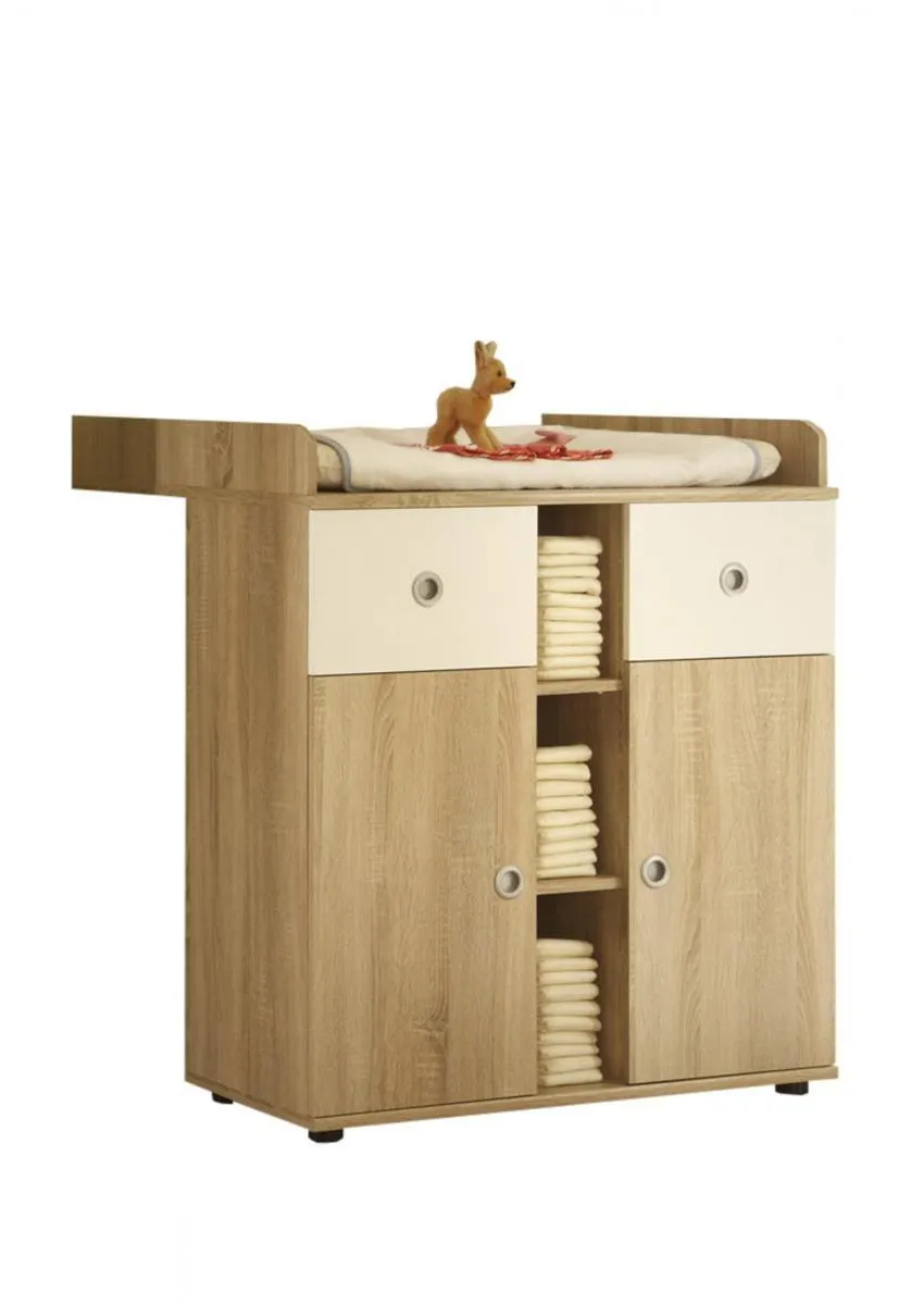 Wickelkommode "Milu" Sonoma-weiß