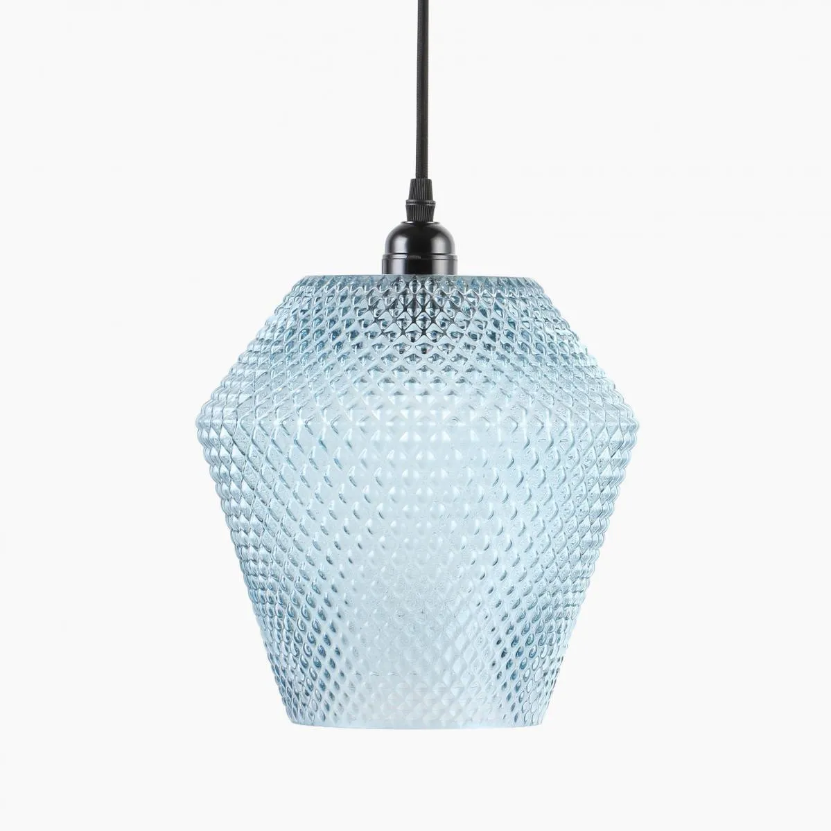 Hängelampe Nomi Blau / Schwarz