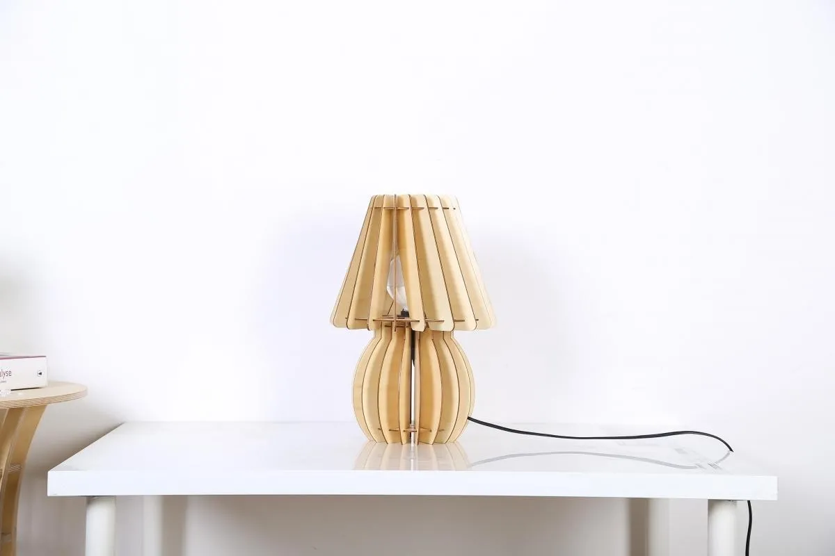 Tischlampe Gino Holz