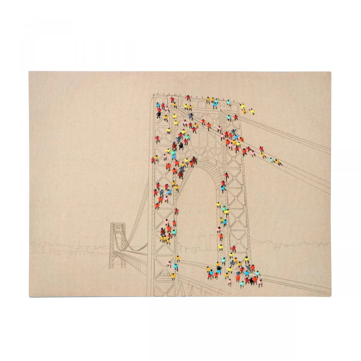 Öl-Wandbild Flash Mob II 100x75 PAB220