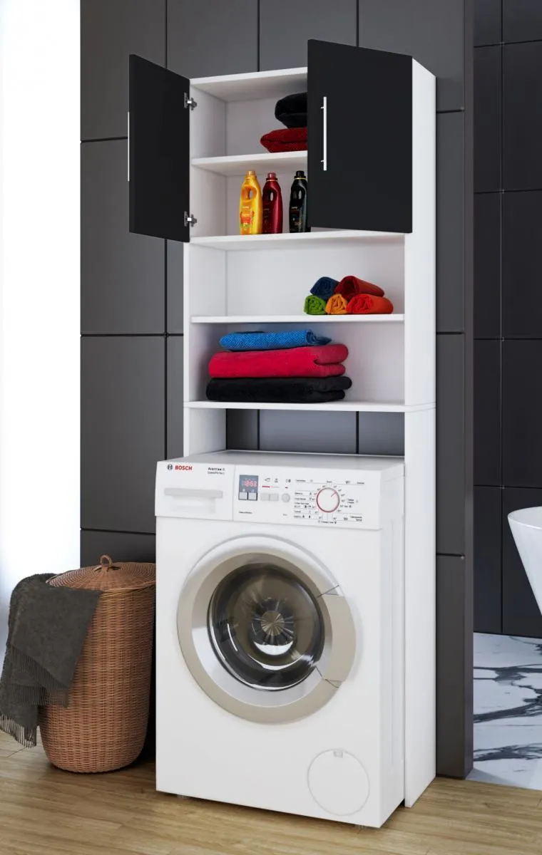 my bath Mehrzweckschrank "Jutas" weiß- schwarz