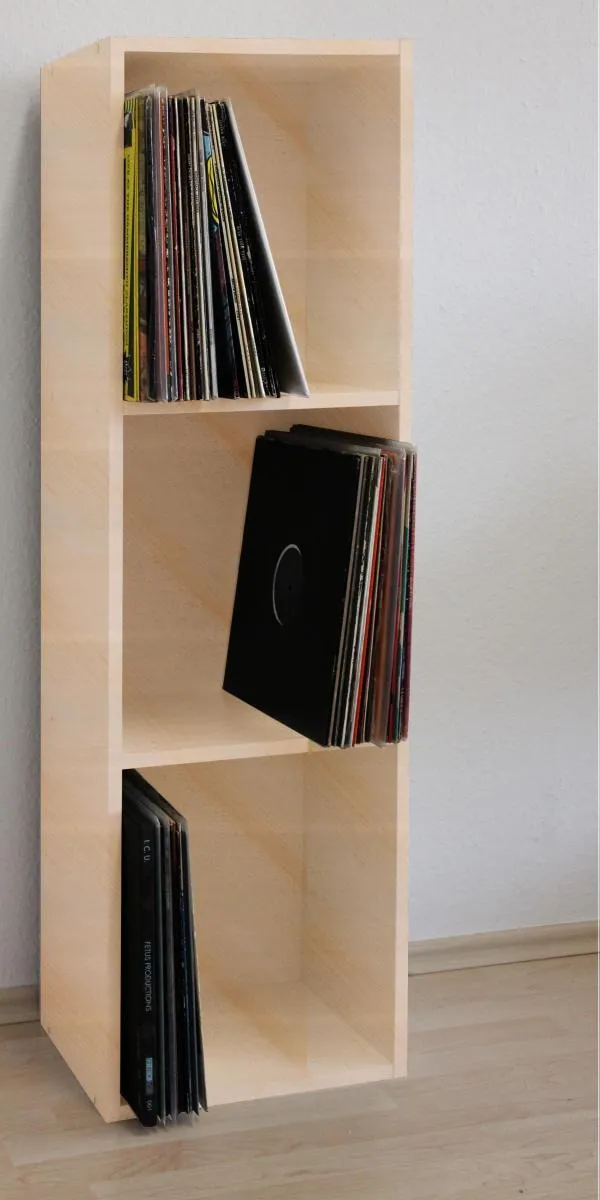 my media Schallplatten-Regal Platto Buche