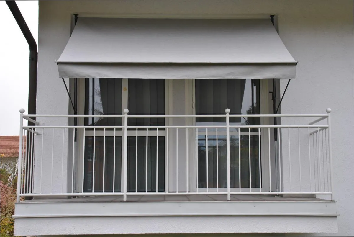 Klemmmarkise hellgrau 150 cm