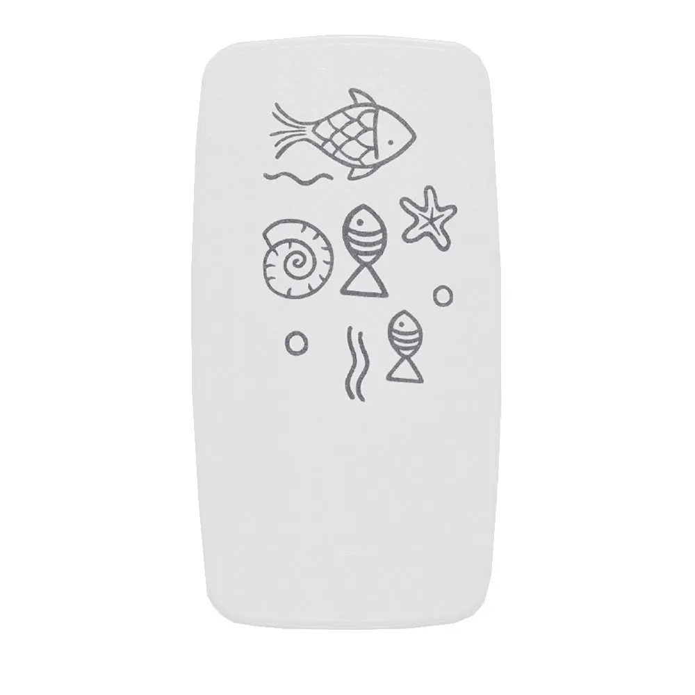 Badewanneneinlage Neptun ca. 38x72 cm, grau, 100% TPE