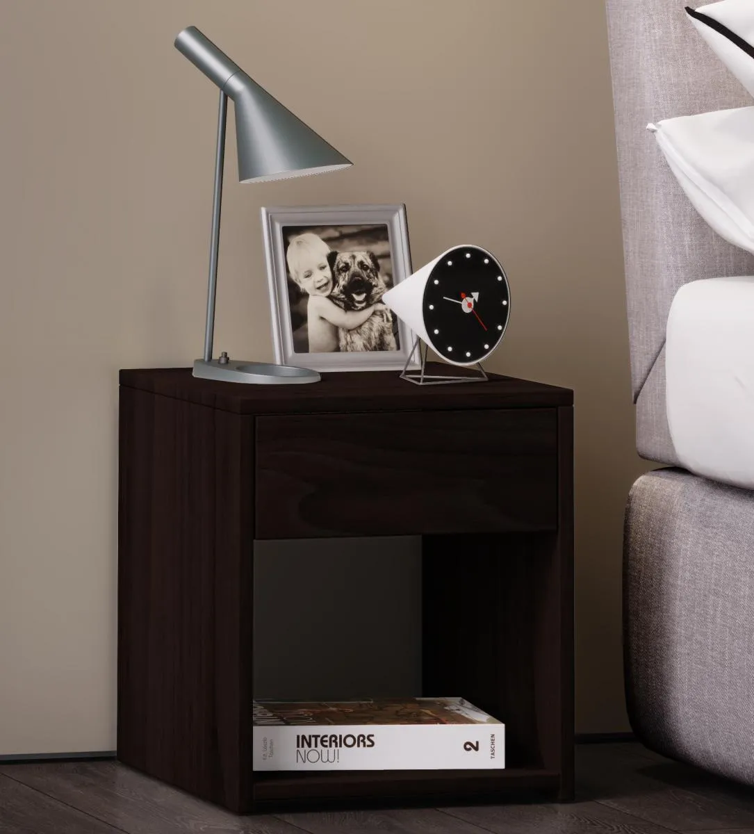 my home Beistelltisch "Sledo Mini" Walnuss