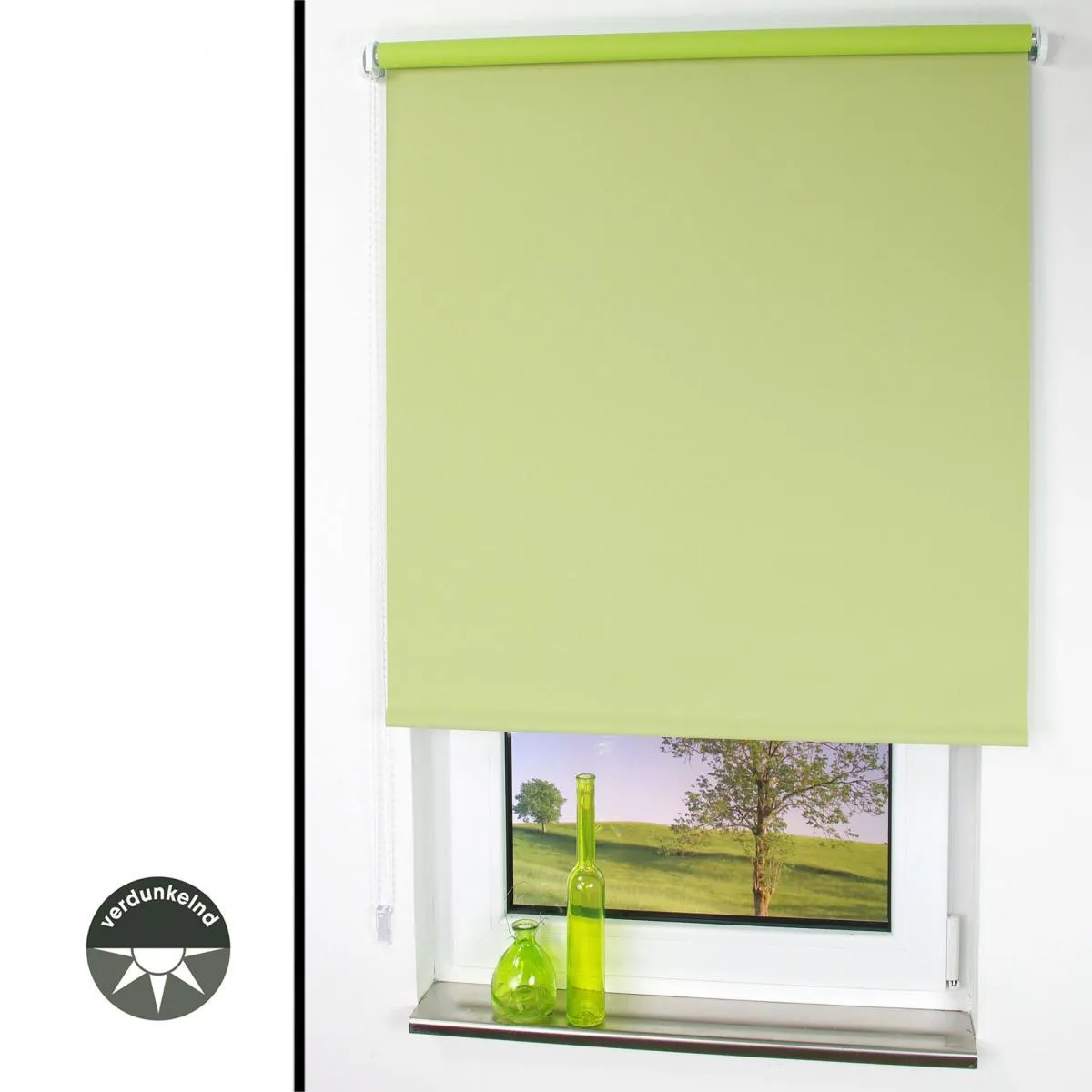 Seitenzugrollo 082 x 180 cm blattgrün