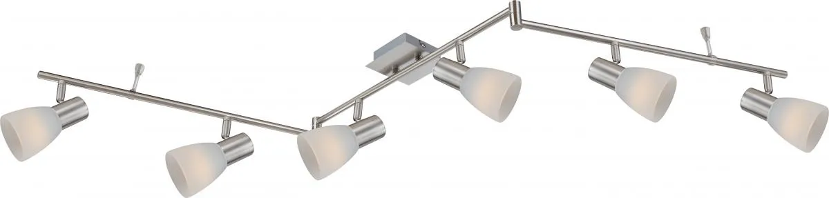Lighting - PARRY I - LED Strahler Metall Nickel matt, 6x E14 LED