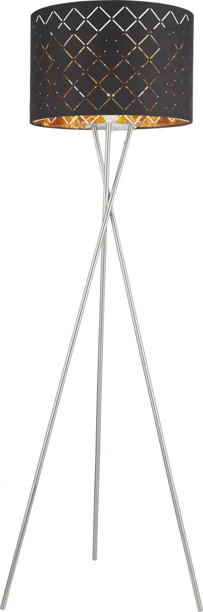 Lighting - CLARKE - Stehleuchte Metall Nickel matt, 1x E27