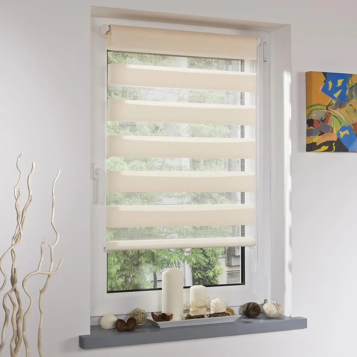 Duo-Rollo mini 60 x 210 cm apricot