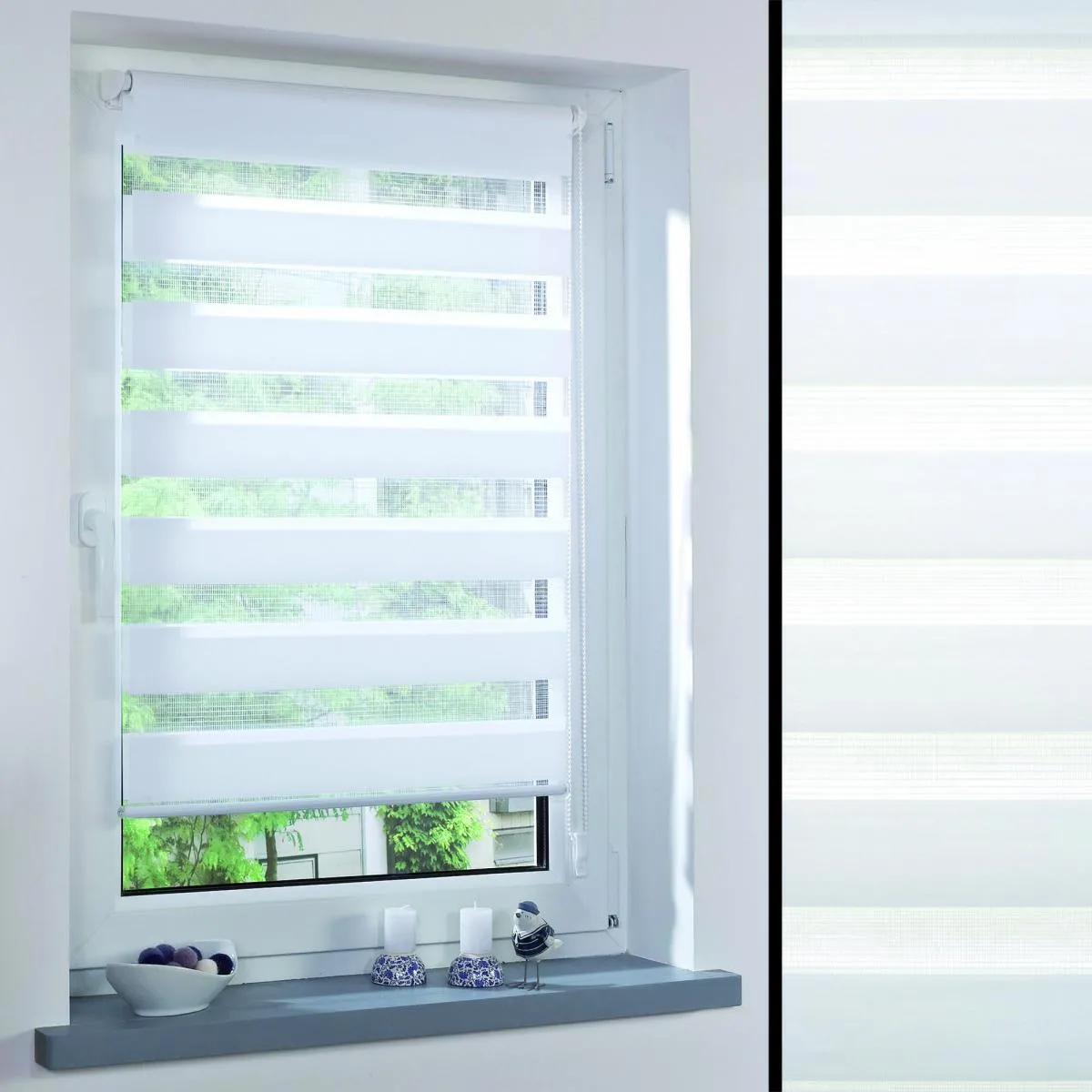 Duo-Rollo mini 60 x 210 cm weiß