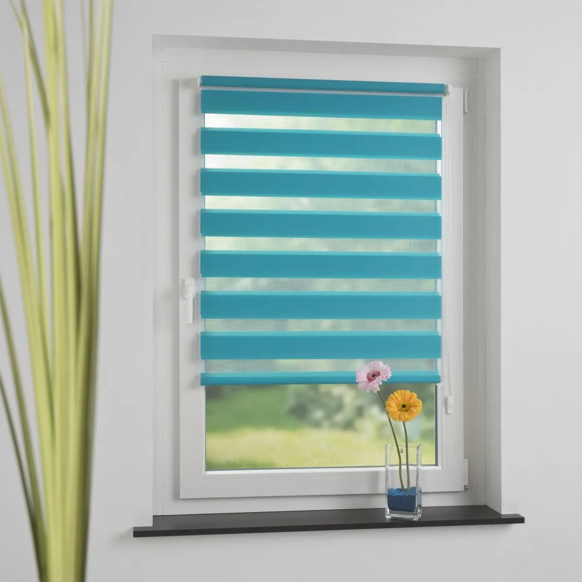 Klemmfix Duo-Rollo 60 x 210 cm blue lagoon