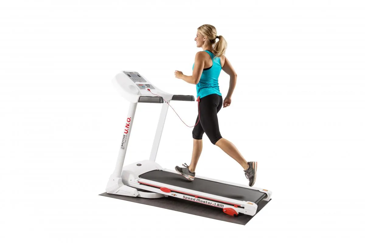 Laufband Speed Master 1.8M weiß, inkl. Schutzmatte