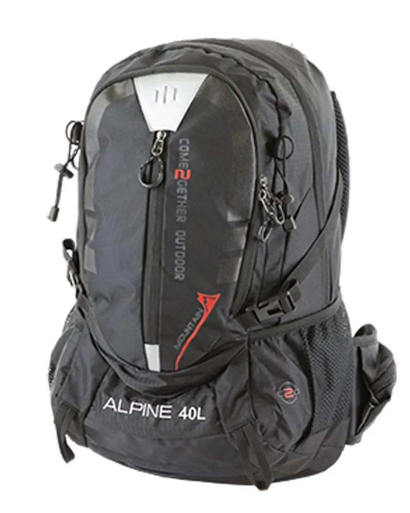 ALPINE Trekkingrucksack 40 Liter schwarz