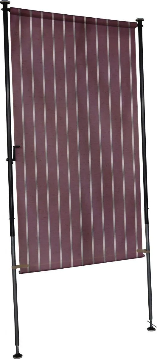 Balkonsichtschutz bordeaux/creme 150 cm