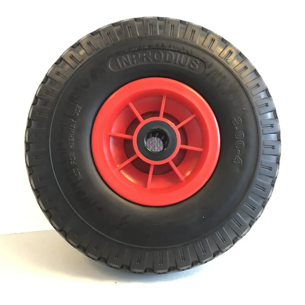 Sackkarrenrad "pannensicher", Rad schwarz/ Felge rot