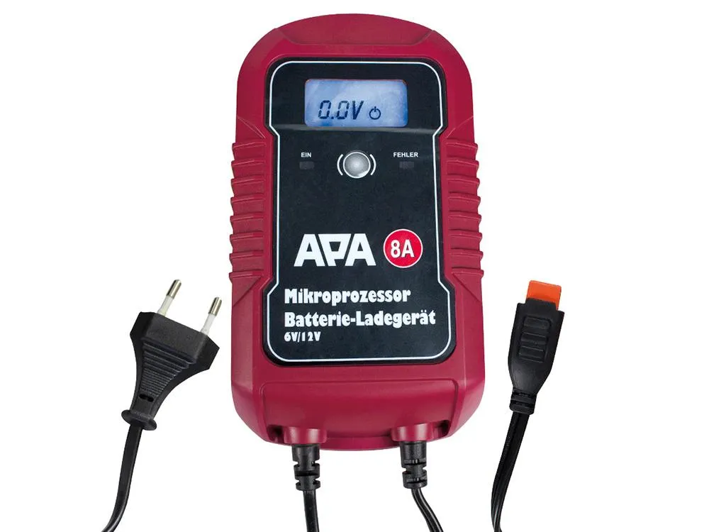 Mikroprozessor Batterie-Ladegerät 6/12V 8A