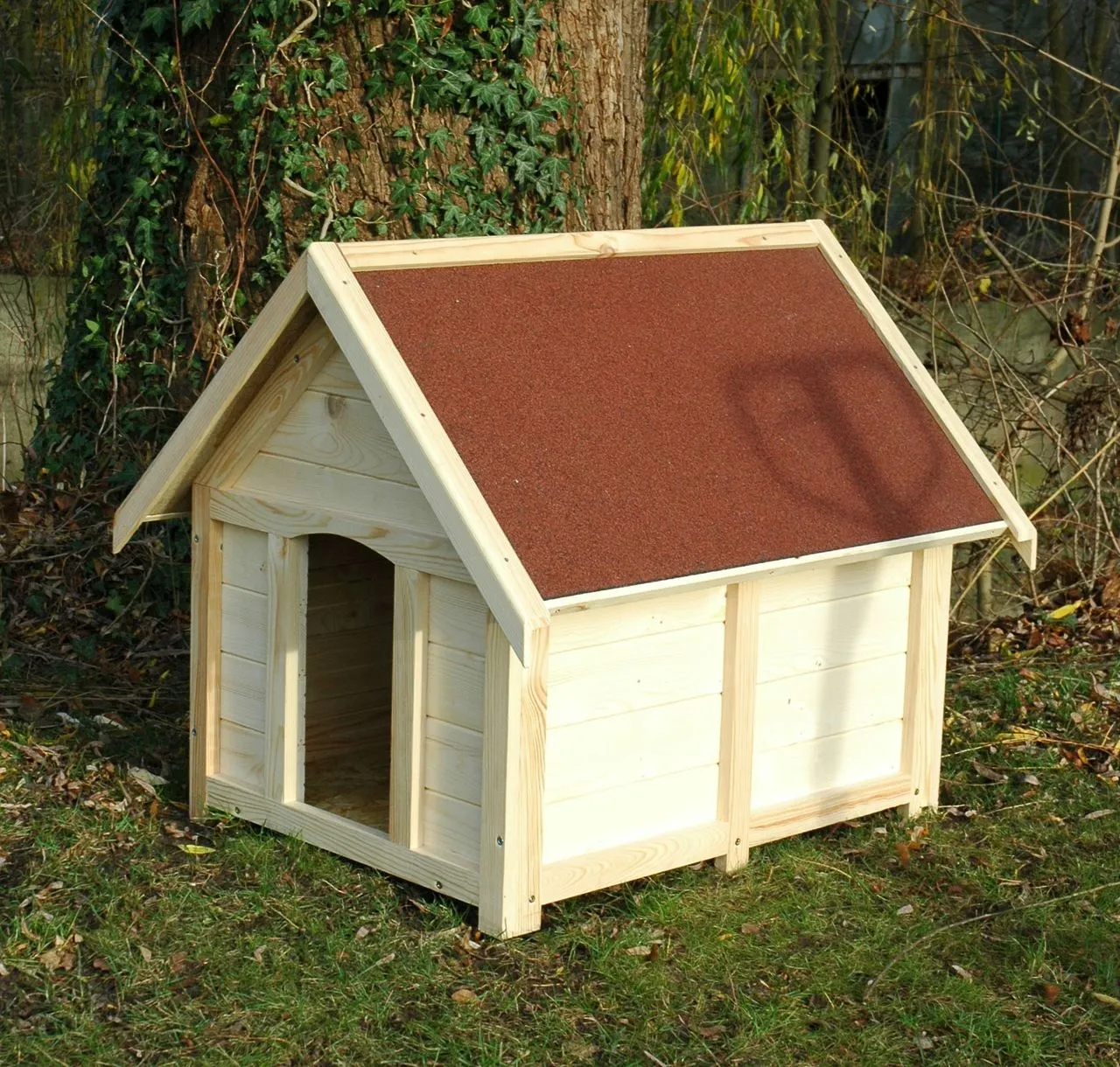 Hundehütte für draußen, rot, Gr.XL