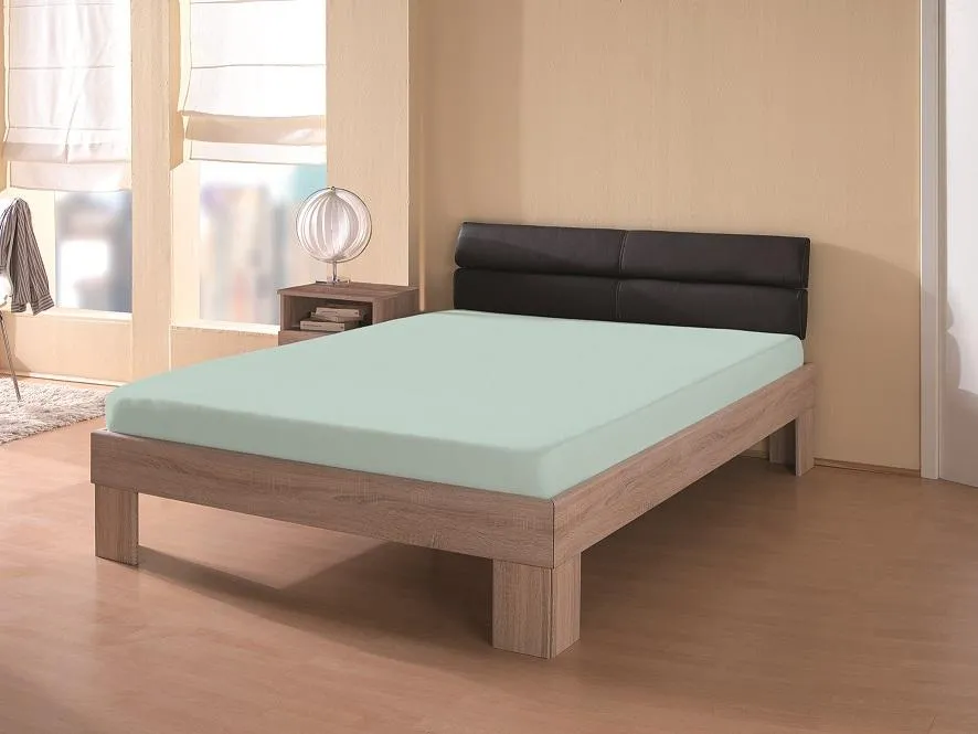 Jersey Spannbetttuch, ca. 90 - 100 x 200 cm - Aqua