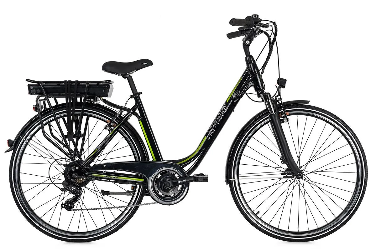 Alu City Pedelec Versailles 28'' E-Bike schwarz-grün