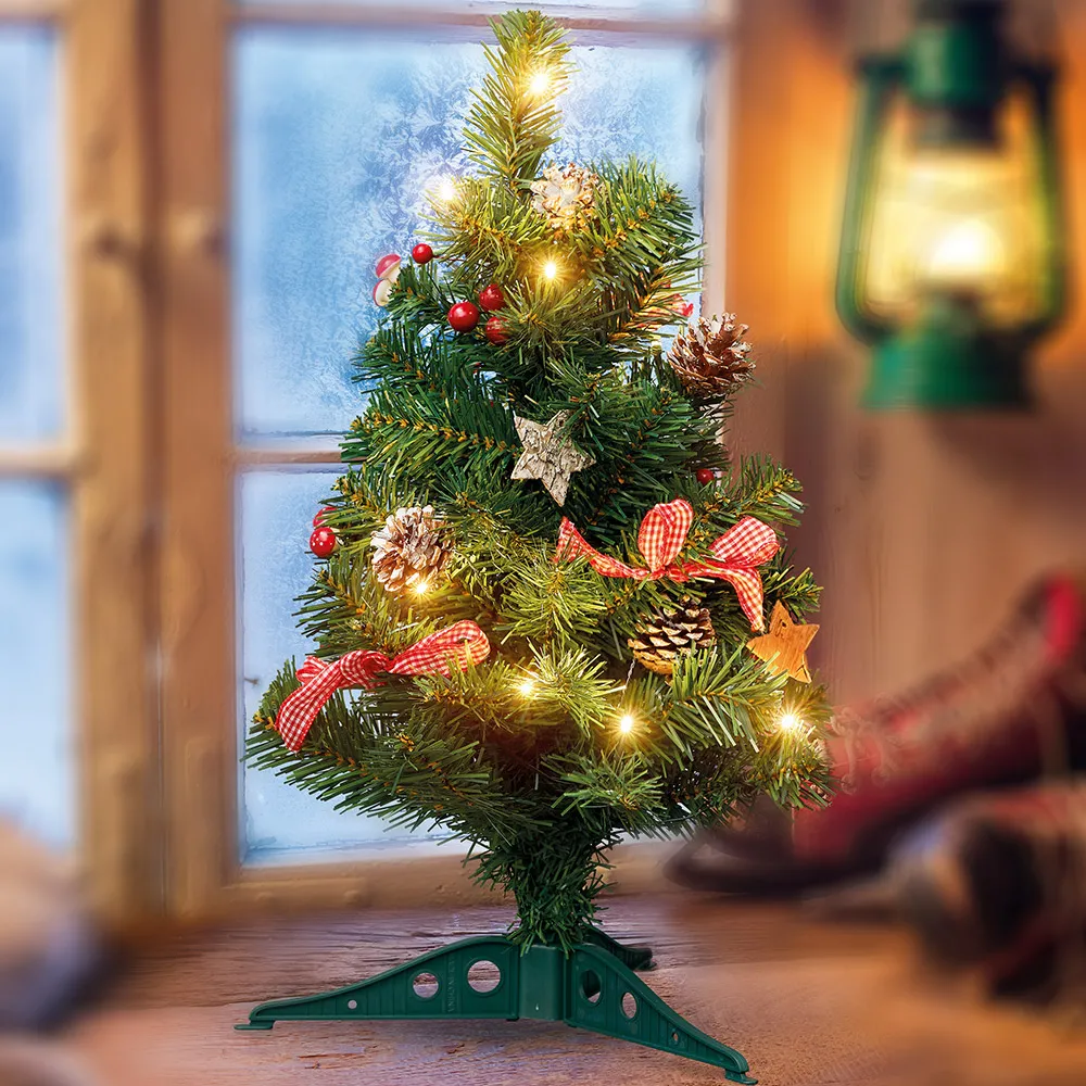 LED Deko Weihnachtsbaum mit 10 LEDs