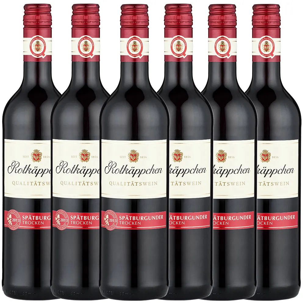Rotwein Spätburgunder trocken - 6er Karton