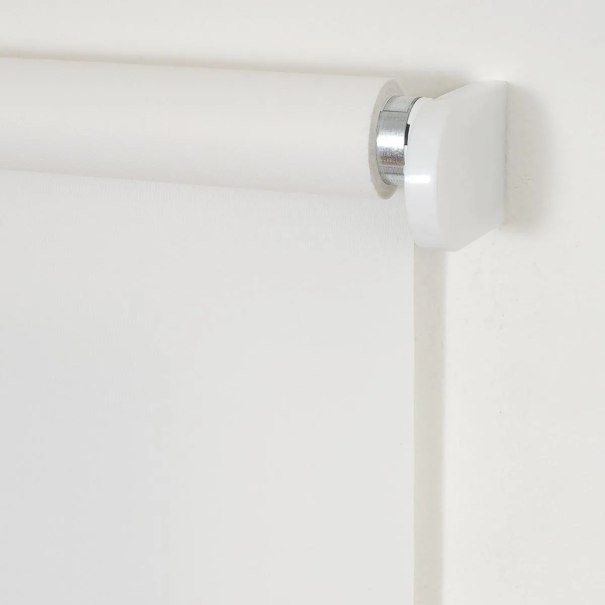 Mittelzugrollo Uni, lichtdurchlässig, 62 x 180 cm Weiß