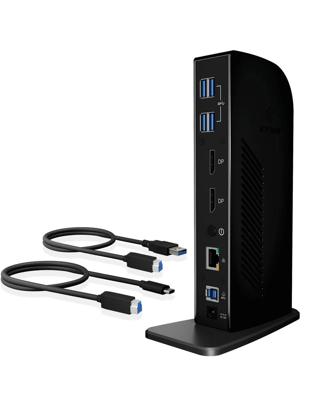 IB-DK2242AC, 11-in-1 USB 3.0 Type-A + Type-CDock mit zwei Displayport™ Anschlüssen(END OF LIFE)