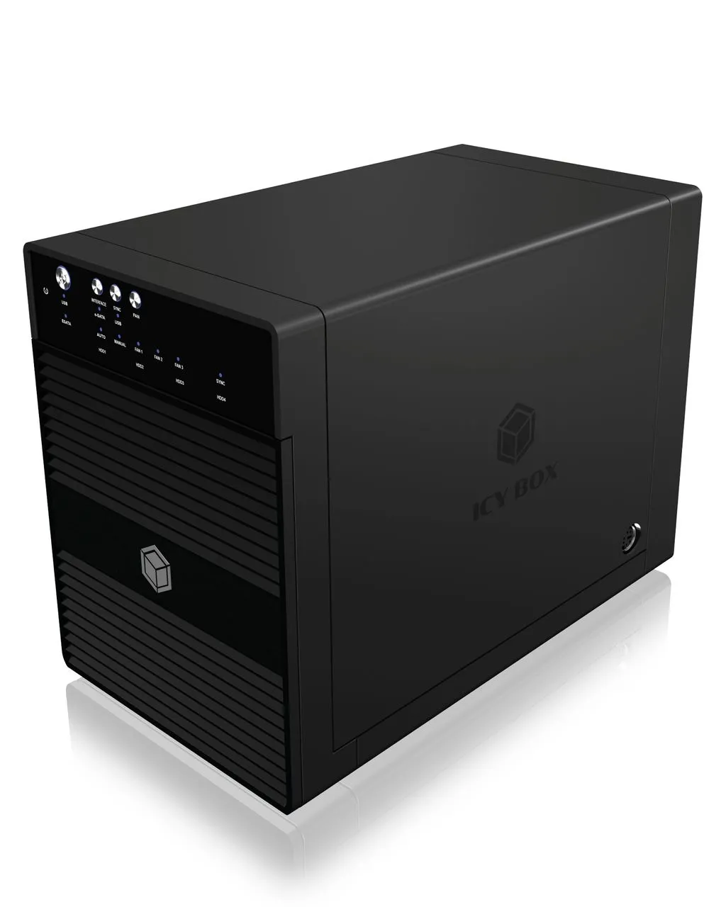 IB-3640SU3, SINGLE Gehäuse für 4x HDD mit USB 3.0 Type-A Anschluss und Lüfter