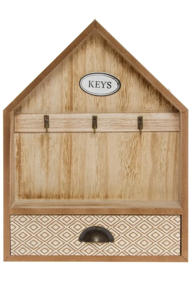 My Flair Schlüsselkasten mit Schublade "Sylke", holz