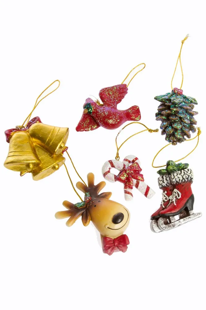 My Flair 6er-Set Weihnachtshänger