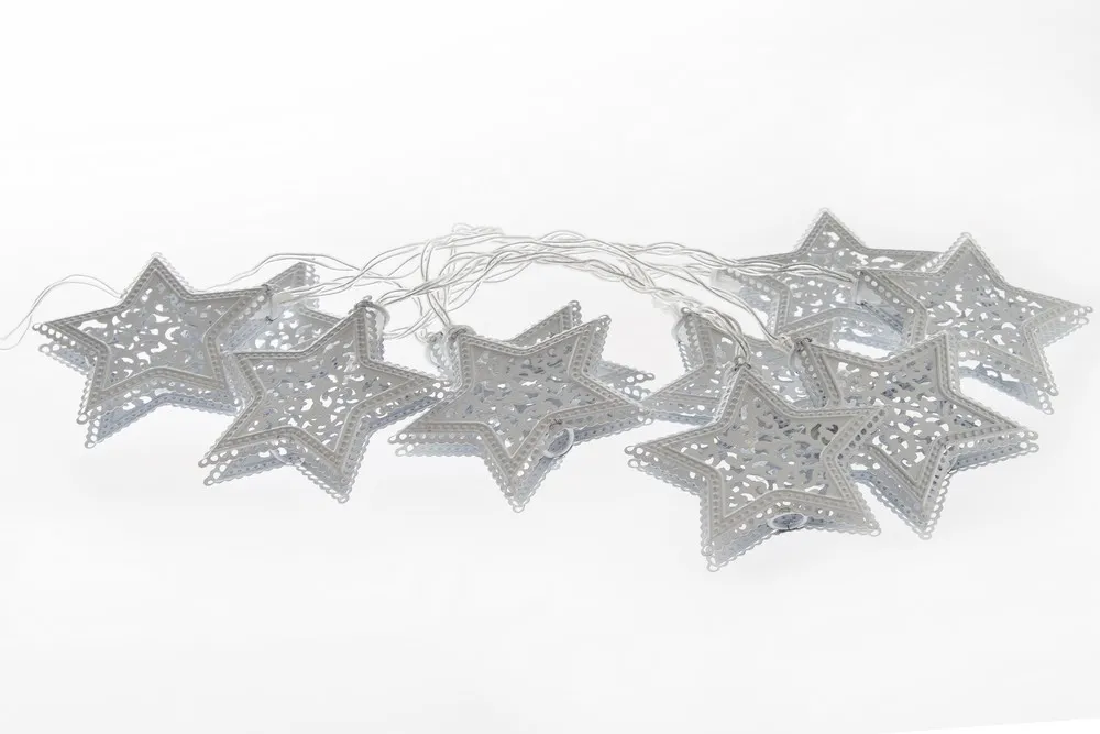 My Flair LED Lichterkette Stern, 200 cm, weiß