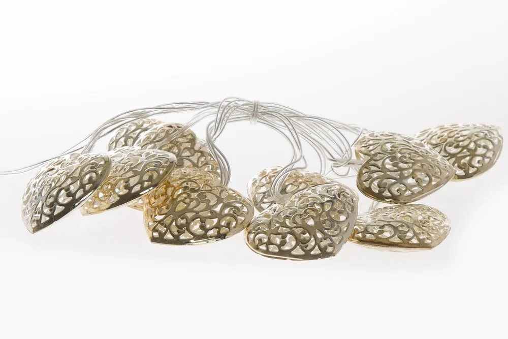 My Flair Lichterkette Herz, Ornamente, 5,5 cm