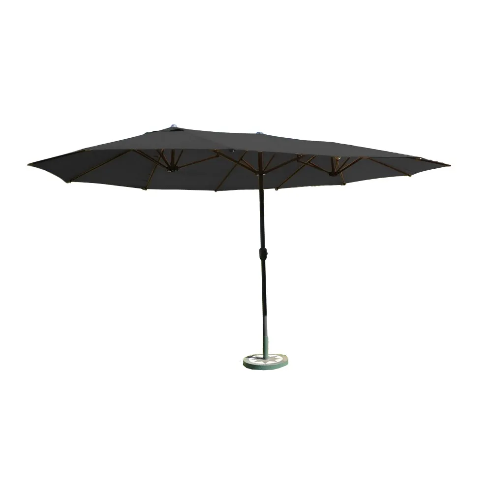 XXL-Oval-Sonnenschirm, ca. 4,6 x 2,7 m- Anthrazit