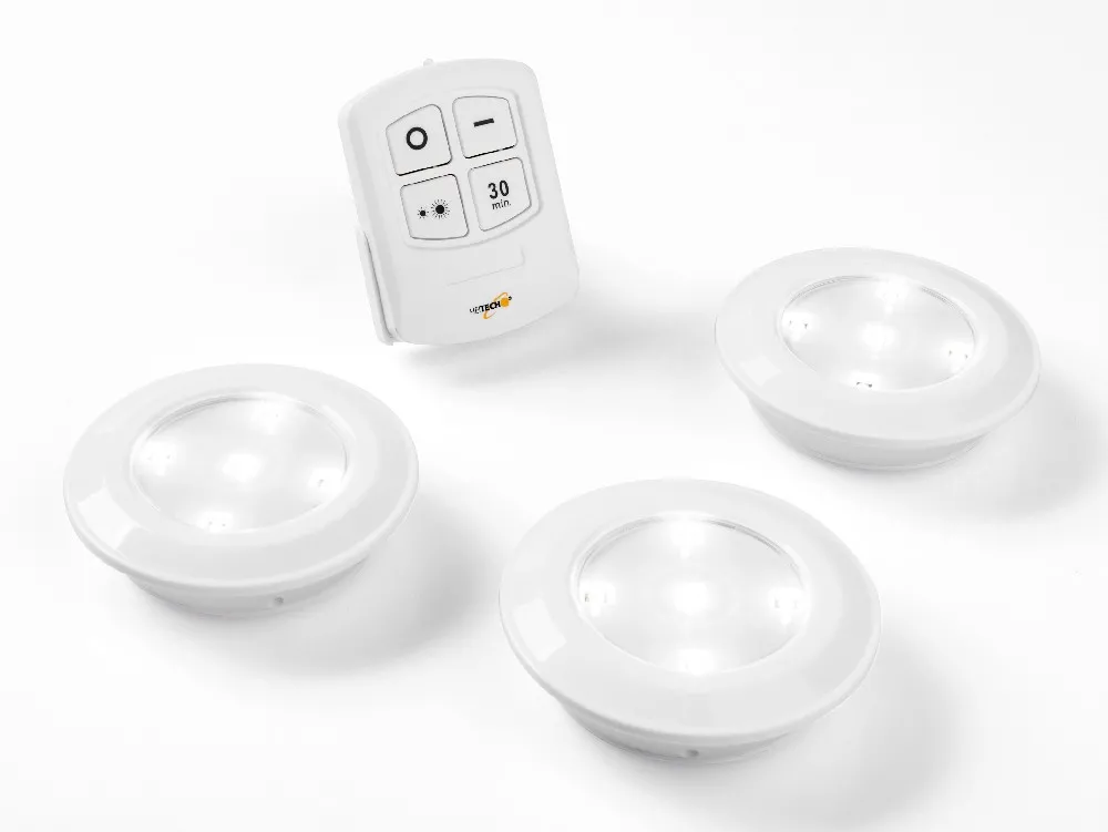 LED Licht mit Fernbedienung, 3er Set
