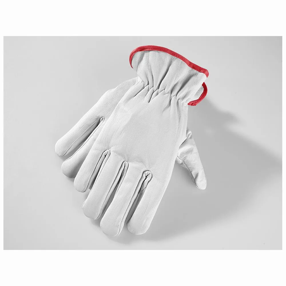 Ziegenleder Handschuhe, Größe 7 - rot