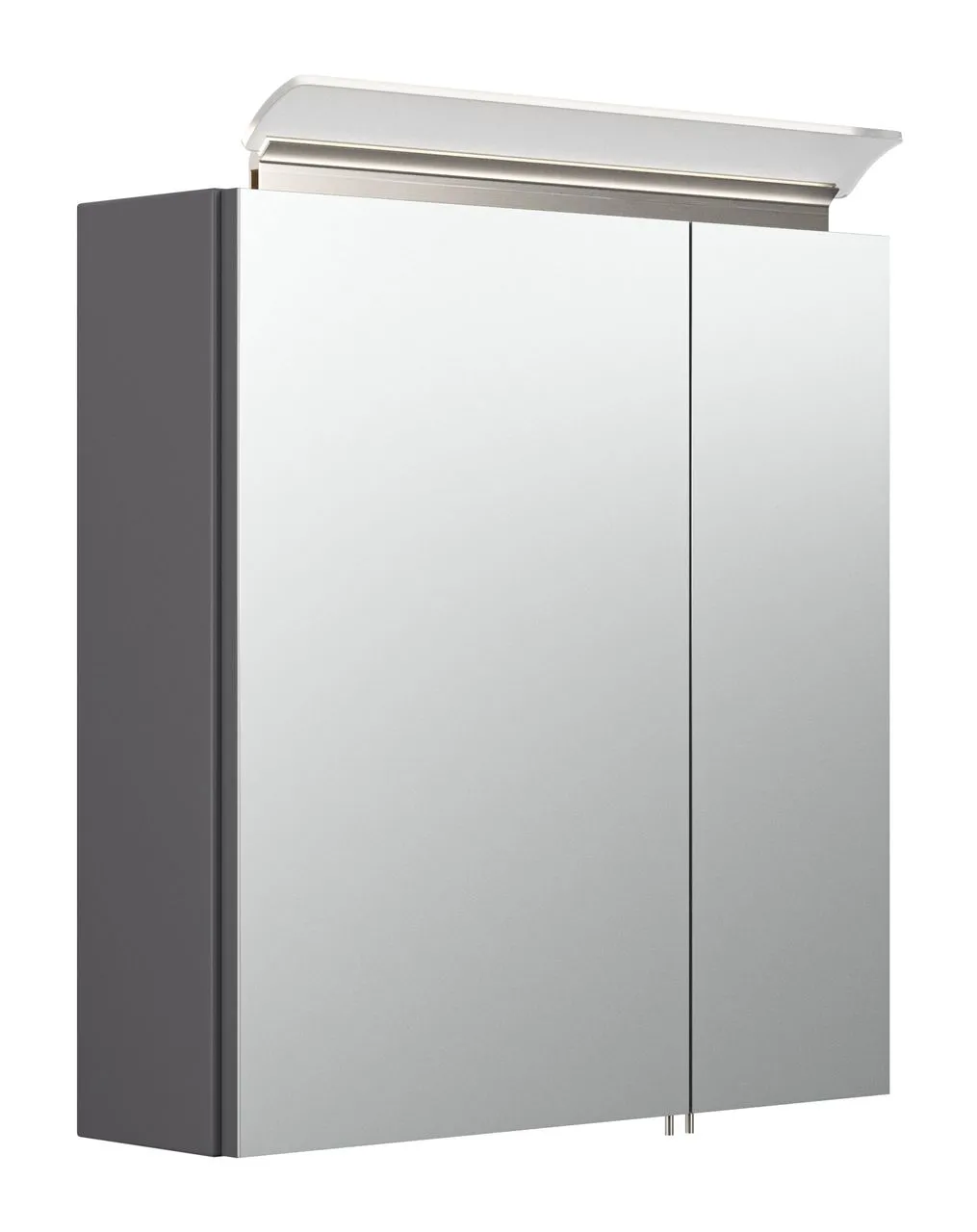 Spiegelschrank 60 inklusive LED-Acrylglaslampe anthrazit seidenglanz EEK: F