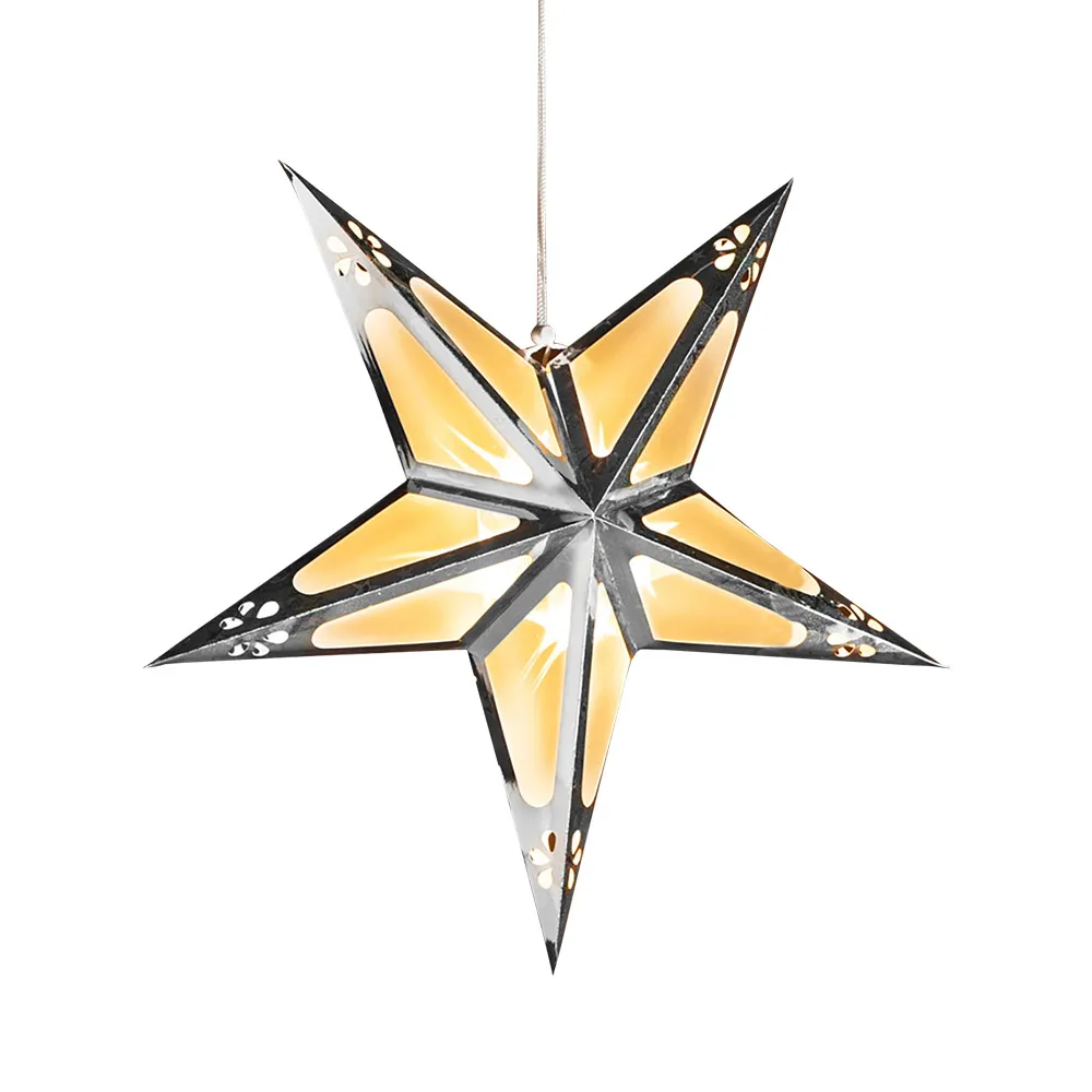 LED-Papierstern - Silber